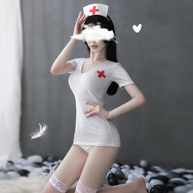 霏慕白角色扮演成人医生性感女护士职业套装制服诱惑7986