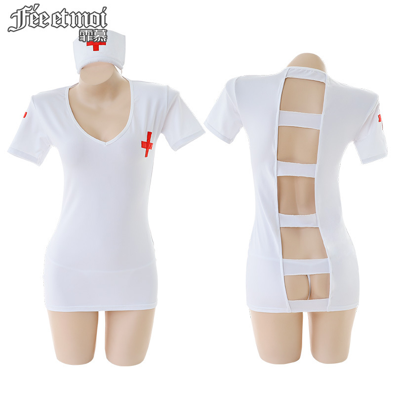 霏慕白角色扮演成人医生性感女护士职业套装制服诱惑7986