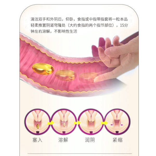 独爱紧润缩茵丹2粒装女性缩紧护理清洁情趣女用成人用品